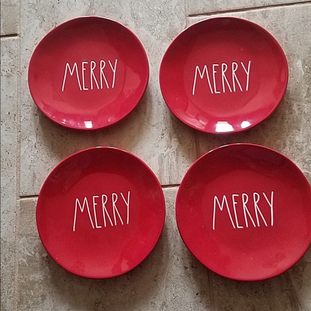Rae Dunn merry plates